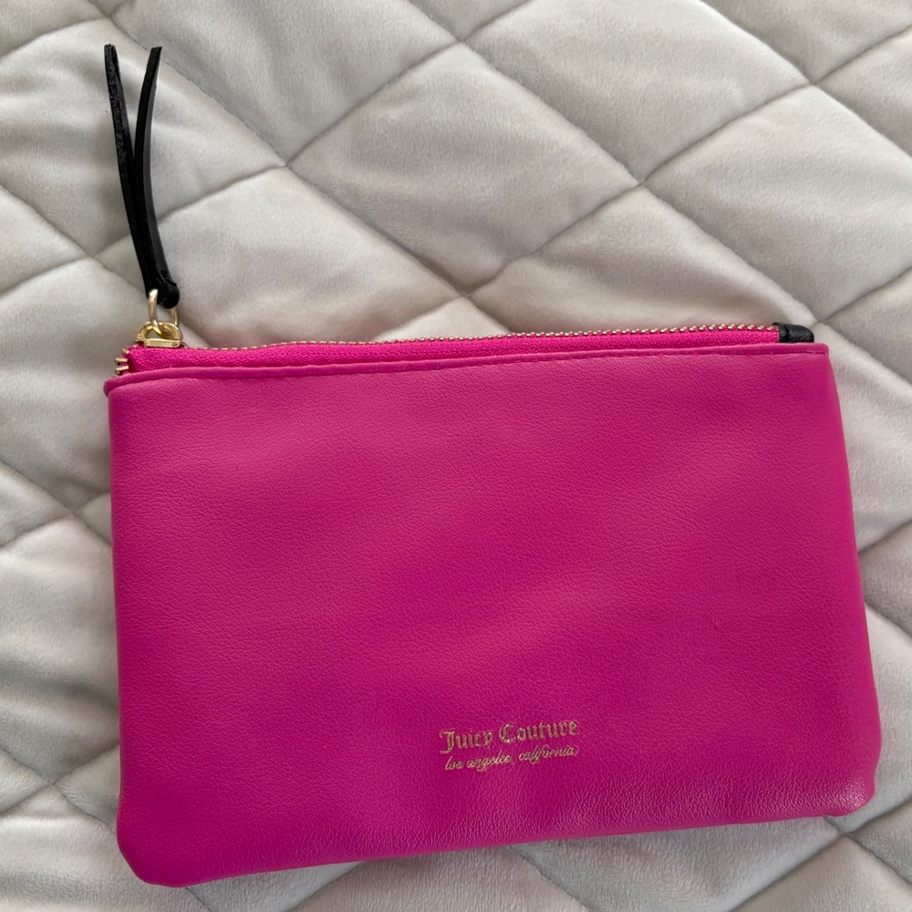 Juicy Couture Pink Clutch Bag/ Makeup Bag